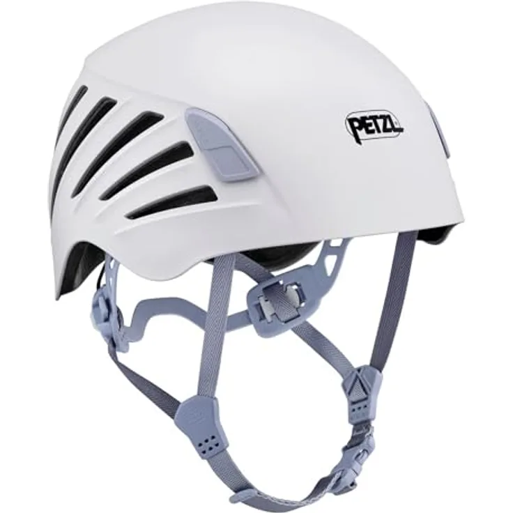 Petzl Borea, Kletterhelm (52 - 58 cm) mit Hybridbauweise, TOP AND SIDE PROTECTION und optimaler Belüftung für Sportklettern, Bergsteigen und Canyoning