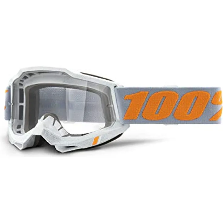 100% Accuri Gen. 2, Crossbrille in Grau mit kratzfester Lexan-Scheibe und Anti-Fog-Beschichtung