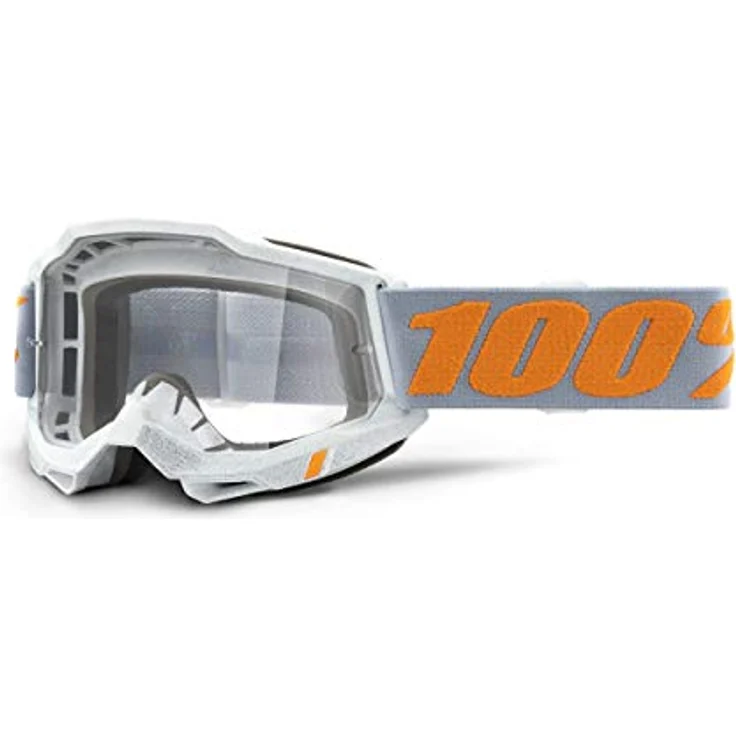 100% Accuri Gen. 2, Crossbrille in Grau mit kratzfester Lexan-Scheibe und Anti-Fog-Beschichtung