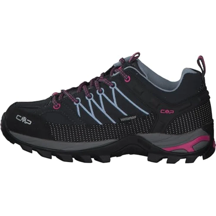 CMP Rigel Low 3Q13246, Damen Trekking Schuhe, wasserfest mit Clima Protect® und CMP FullOn GRIP, schwarz – Bild 2