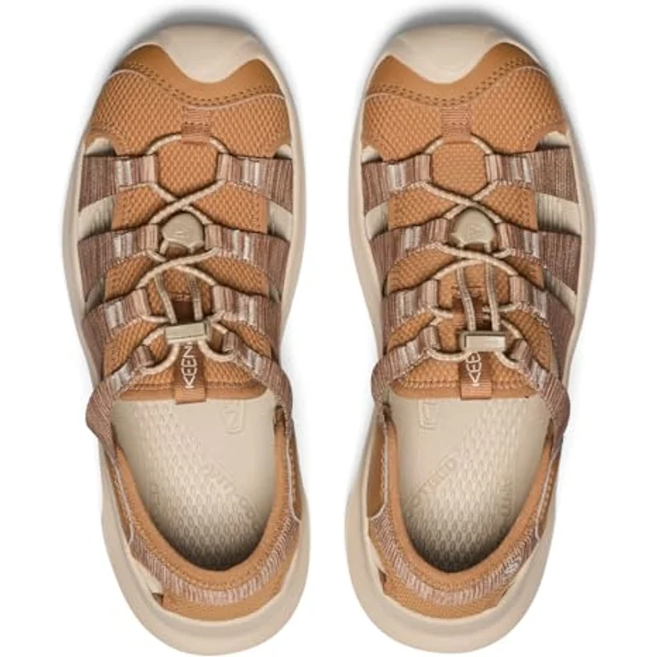 Keen Seanik H2 Damen Trekkingsandale, Chipmunk/Cornstalk, Bungee-Schnellschnürsystem, stoßdämpfende Sohle, maschinenwaschbar, Größe 40.5 – Bild 5