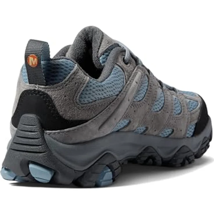 Merrell Moab 3, Wanderschuhe für Damen, grau, EU 38 1/2, Obermaterial aus Leder und Mesh, griffige Vibram® TC5+ Gummi-Sohle, Schnürverschluss für individuellen Sitz. – Bild 5