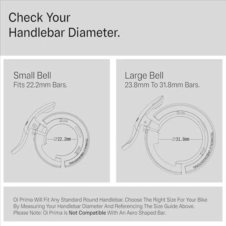Knog Oi Prima, robuste Fahrradklingel für 23,8-31,8 mm Lenkstangen, anthrazit – Bild 5