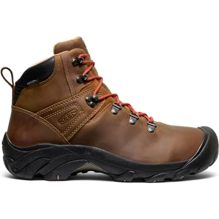 Keen Pyrenees, Herren Wanderschuhe, wasserabweisendes Nubukleder, KEEN.DRY Membran, S3-Technologie, braun, Größe 44.5 – Bild 2