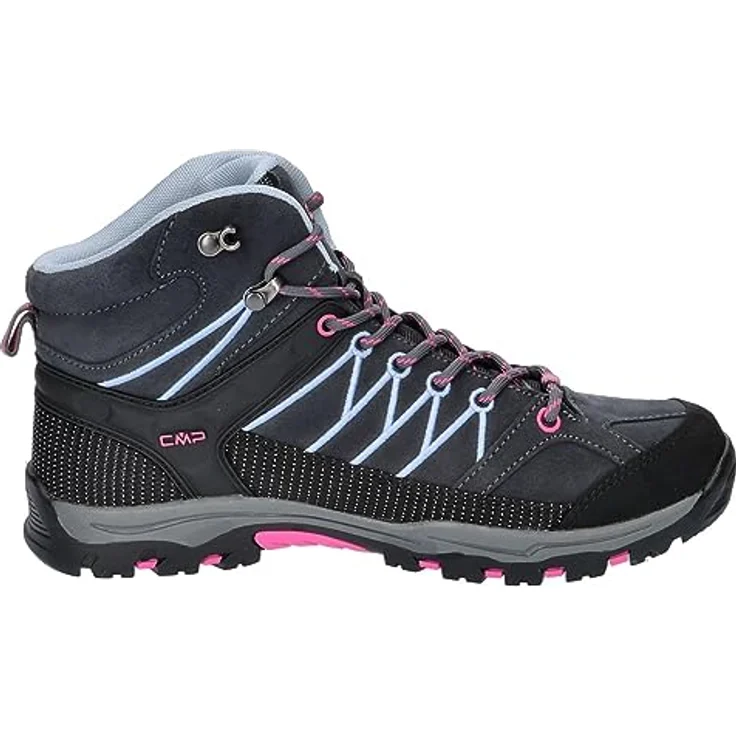 CMP KIDS RIGEL MID WP TREKKING SHOES, Graue Wanderschuhe in Gr. 38 mit wasserdichtem Obermaterial und FullOn GRIP-Sohle – Bild 8