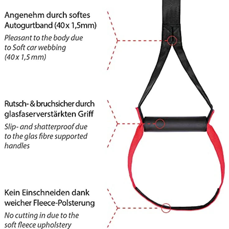 Variosling Sling Trainer Modell 2023 mit Schlingentrainer Türanker DVD und Übungsposter! – Bild 4