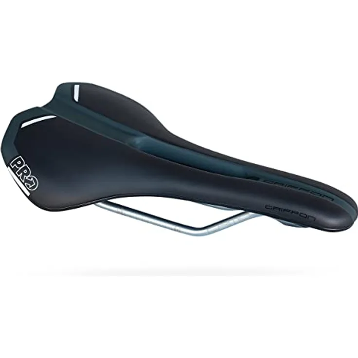 PRO Bike Gear Griffon Crmo, Velosattel mit PU-Polsterung, anatomischer Aussparung, 142/152 mm, schwarz