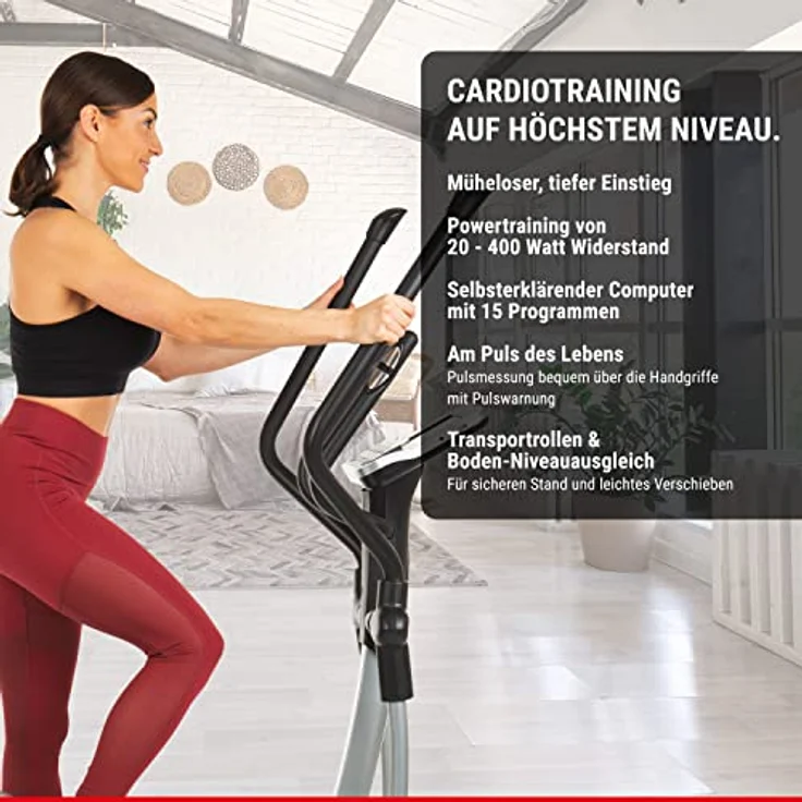 HAMMER Finnlo Crosstrainer Loxon XTR mit Tablet-Halterung – Bild 2