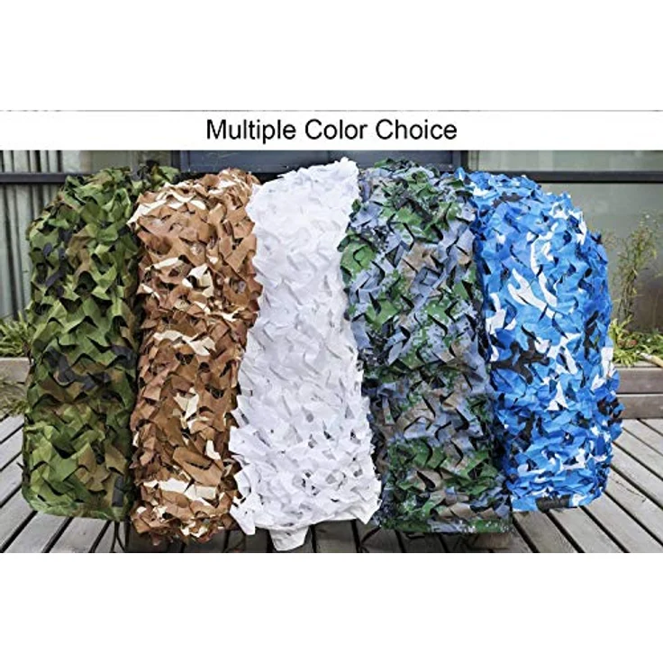 NINAT Tarnnetz Camouflage Netz Schwarz 2M x 3M, 3D-Laubdesign für Jagd und Outdoor, leicht und tragbar – Bild 4