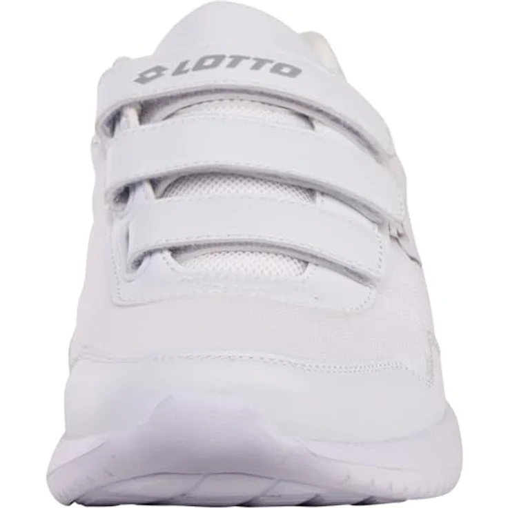Lotto Unisex Connect VL OC Basic Sneaker 2400361U, Laufschuh mit Klettverschluss und atmungsaktivem Obermaterial, Weiß/Hellgrau, Schuhgröße 45 EU – Bild 2