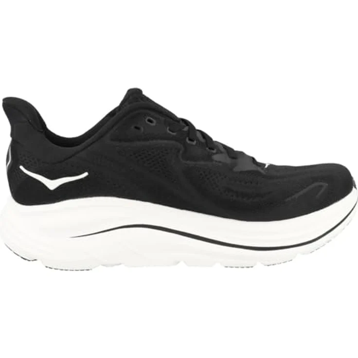 Hoka One One M Clifton 10 Wide, Laufschuh mit CMEVA-Dämpfung, atmungsaktivem Obermaterial, schwarz/weiß, Größe 42 – Bild 3