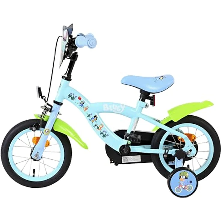 Volare Bluey Kinderfahrrad 12 Zoll, 1 Gang, ohne Schaltung, mit Rücktrittbremse und höhenverstellbarem Lenker, hellblau – Bild 14