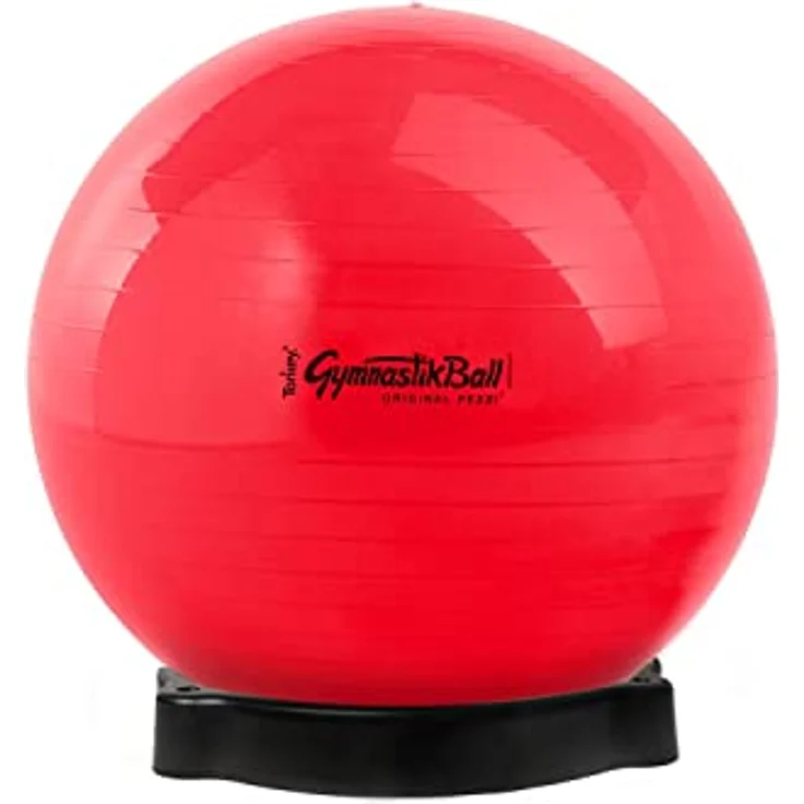 Original Pezzi Pezziball Standard 75 cm m. Ballschale rot Sitzball – Bild 1