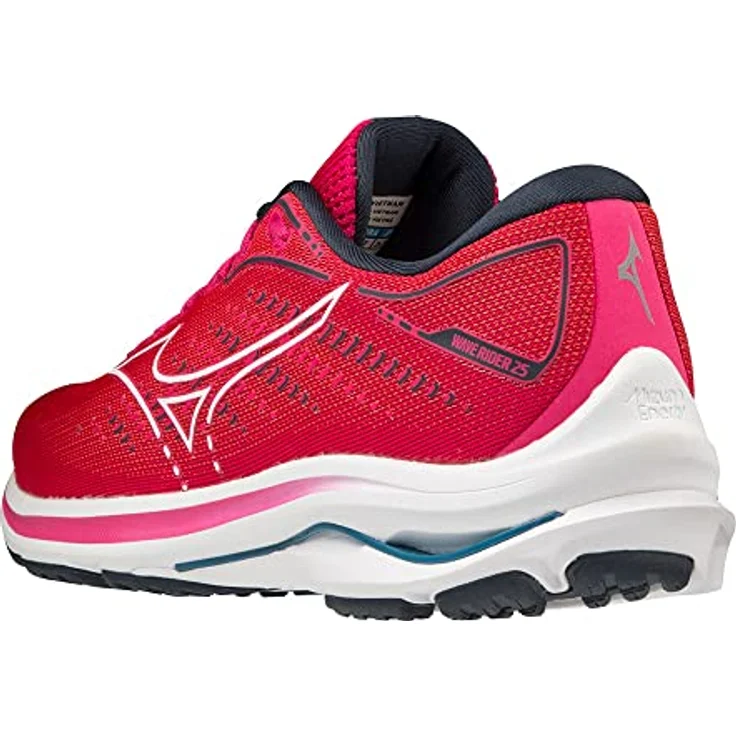 Mizuno Wave Rider 25, Laufschuhe für Damen mit Mizuno Enerzy und X10 Laufsohle, Rot, Größe 38 – Bild 5