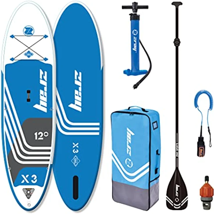 Zray X3 X-Rider Epic 12' (365 cm) Paddleboard, Stand-Up Board in Blau, Schwarz, Weiß, Kunststoff, 81x15x365 cm – Bild 2