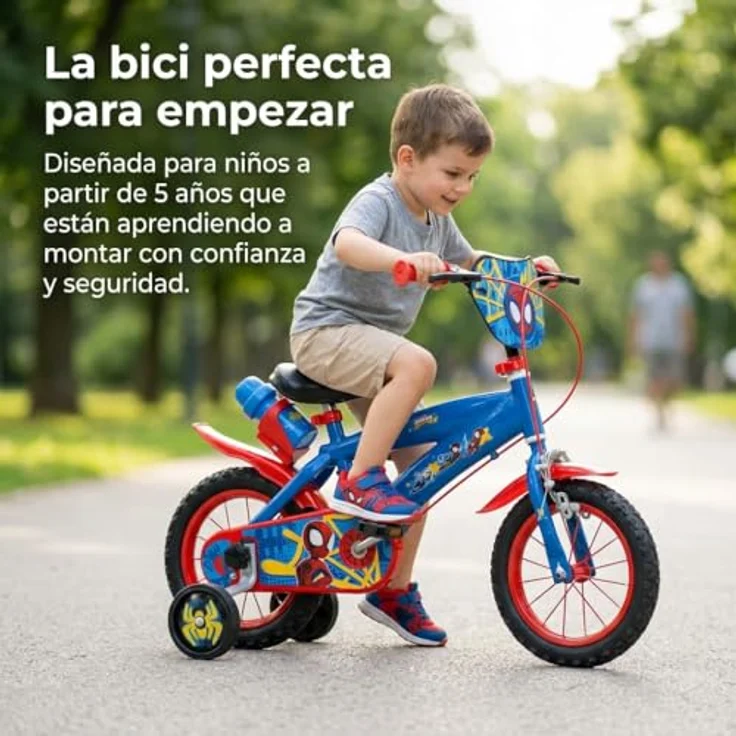 Toimsa Kindervelo 12" Spiderman, Kinderfahrrad für Jungen ab 3 Jahren, aus Eisen – Bild 9