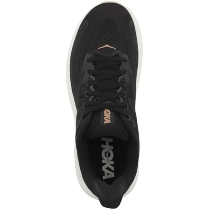 Hoka Clifton 10 Damen Laufschuhe, leichtes Jacquard-Obermaterial, reflektierende Elemente, schwarz, EU 40 2/3 – Bild 2