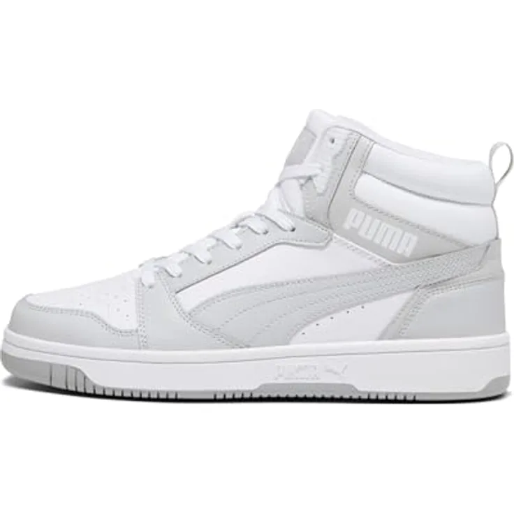 PUMA Rebound v6 Sneakers Senior, knöchelhoch mit SOFTFOAM+ Dämpfung und wasserabweisendem Obermaterial, schwarz