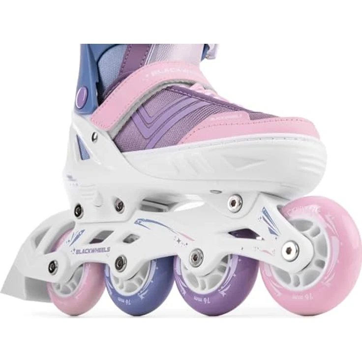 BLACKWHEELS Playful Unicorn, Inlineskates in Lila mit integrierter Bremse und regulierbarem One Step Adjustment System (Größe 36-39) – Bild 4