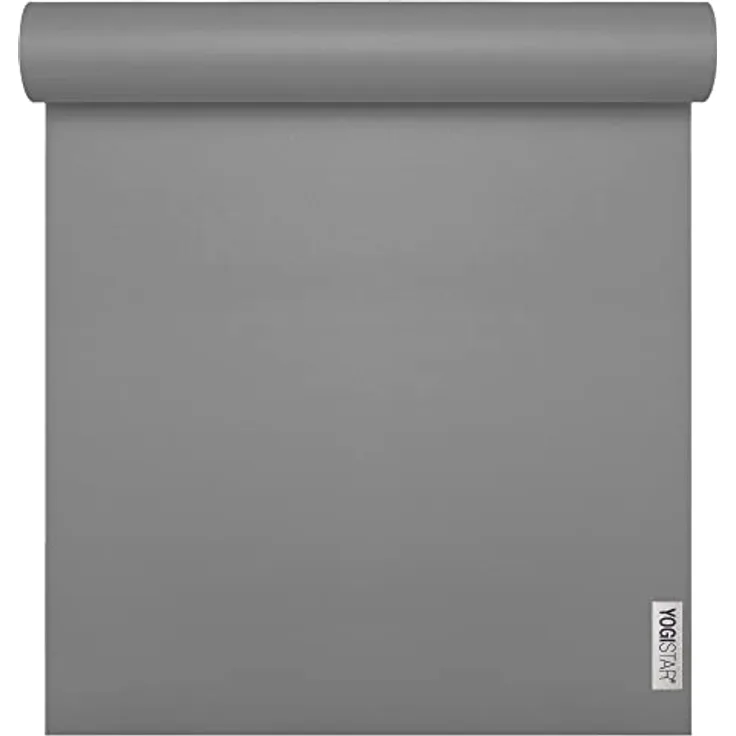 Yogistar Yogamatte Yogimat® Sun - 4Mm Grau, Ö-Tex 100 zertifiziert, Extreme Rutschfestigkeit
