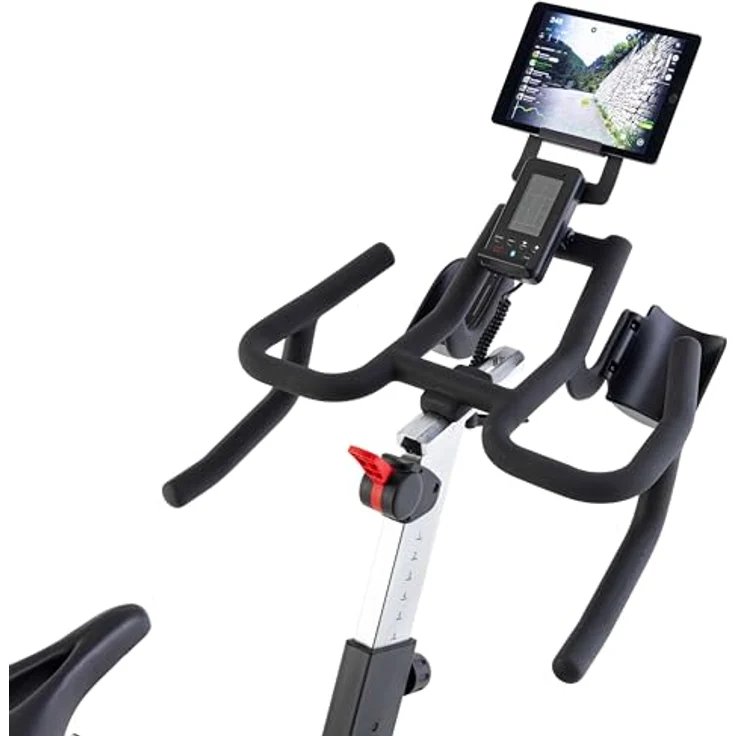 Tunturi Platinum SB20 Sprinter Bike - Fitnessbike mit 16 Widerstandsstufen, Multigrip-Rennlenker, und interaktive Trainings-Apps, blau – Bild 4