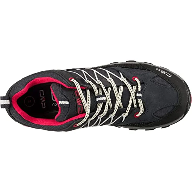 Campagnolo CMP Rigel Low, Damen Wanderschuh, Schwarz, Größe 41, Mesh-Obermaterial, Schnürer, Gummi-Sohle – Bild 6