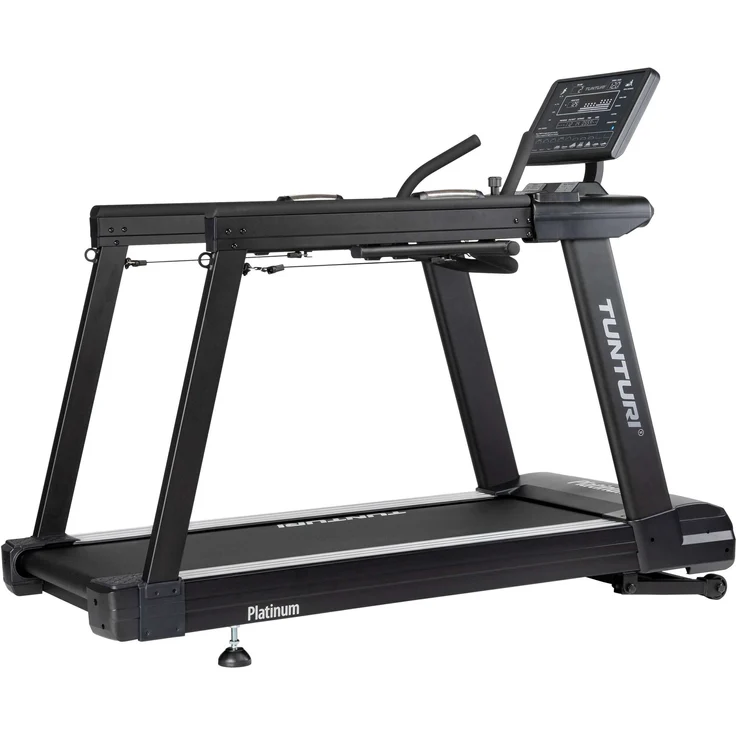 Tunturi Platinum Core Laufband - Hartlaufband Für Zuhause mit 52 Trainingsprogrammen - 01, - 20 km/h - Bauchmuskeltrainer - Elektrisch - 3 Bedienungspaneele - Rehabilitation