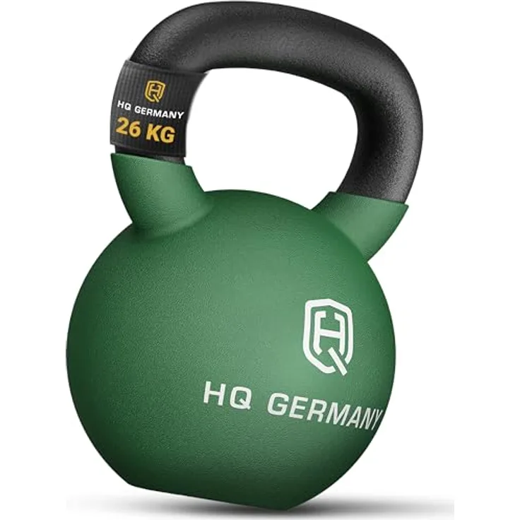 HQ Germany® Kettlebell Neopren, 26 kg mit optimalem Bodenschutz und ergonomischem Griff