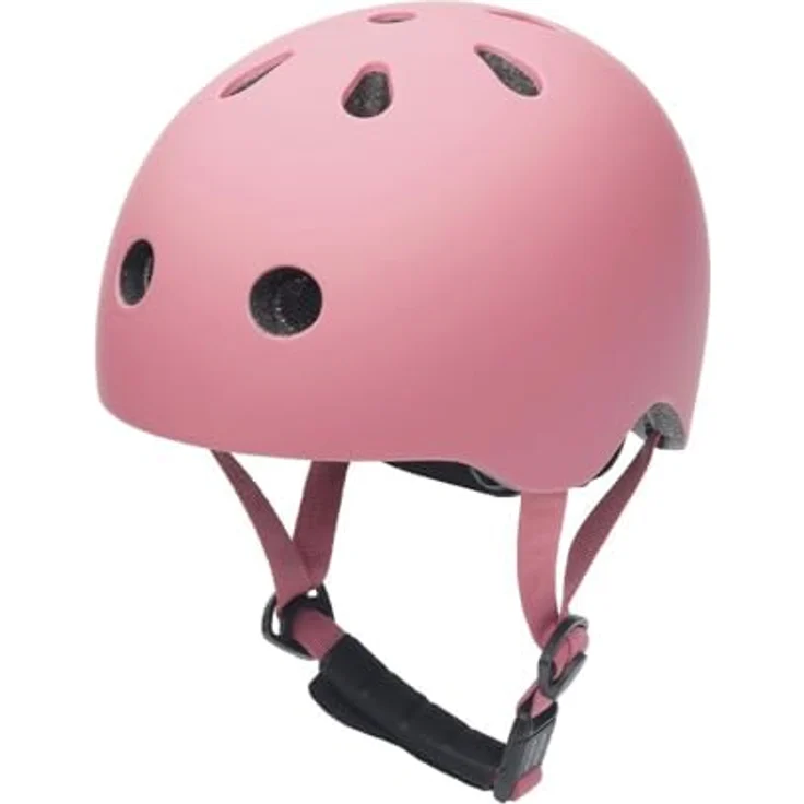 Trybike Retro-Helm, Fahrradhelm in mattem Vintage-Pink, verstellbar für Kopfgrößen 51-56 cm – Bild 2