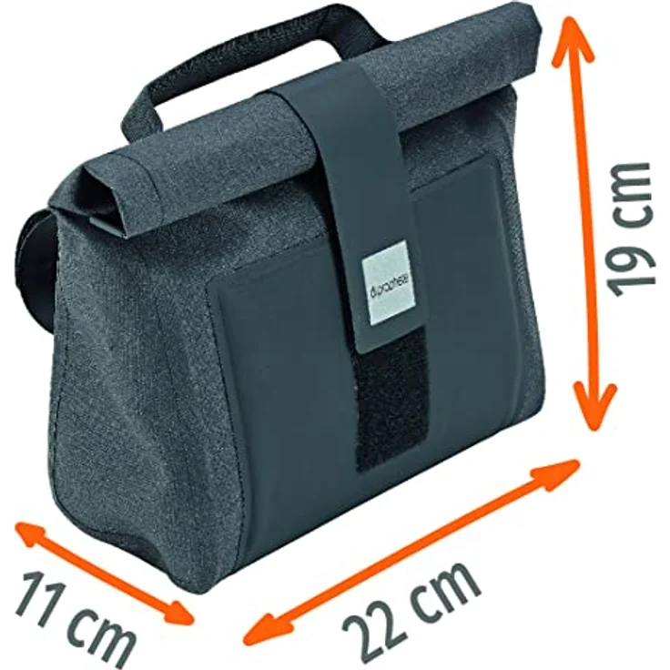 Prophete Lenkertasche, wasserdicht, Volumen 4,5 Liter, schwarz, mit Reflexelementen und Handgriff – Bild 5