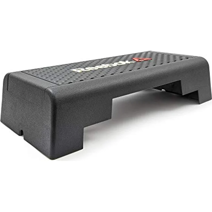 Reebok Mini-Stepper Mini Step, kompakter Aerobic-Stepper mit rutschfester Oberfläche, Schwarz – Bild 1