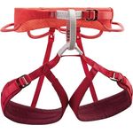 Petzl Luna, Allround-Klettergurt für Damen, korallenrot, Größe S, Gewicht 365 g, aus 100 % recyceltem Polyester