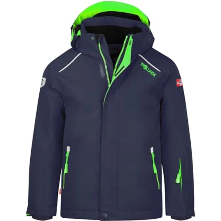 Trollkids Holmenkollen Pro Skijacke für Mädchen, wasserabweisend, Blau, Größe 104 – Bild 1