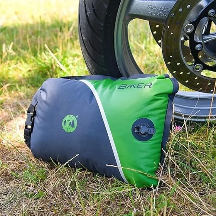 Coleman Schlafsack Biker, grau/grün, 220 x 80/55 cm, mit Coletherm Micro Füllung – Bild 5