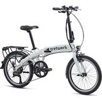 tretwerk 20 Zoll E-Bike Klapprad - Akimbo - klappbares Elektrofahrrad mit Heckmotor 50Nm, 8 Gang Kettenschaltung - weiß