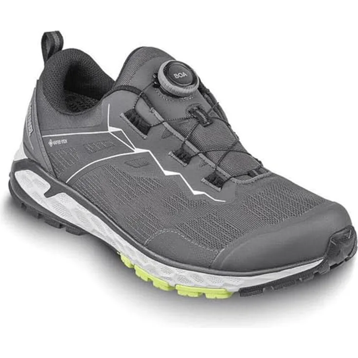 Meindl Power Walker Boa 3.5, Herren Schnürschuh in anthrazit/silber, mit wasserdichtem GORE-TEX und Comfort fit® Passform