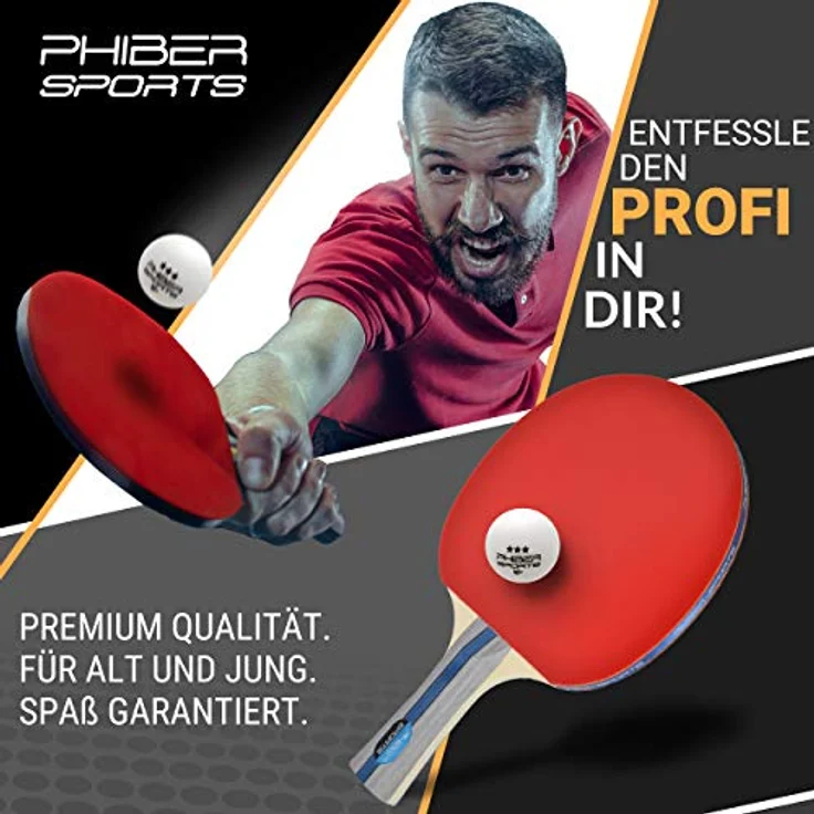 PHIBER-SPORTS 3 Sterne Tischtennisbälle 40+ mm, 24er Pack - Premium Qualität mit perfektem Spin und Bounce - Ideal für Anfänger und Profis – Bild 4