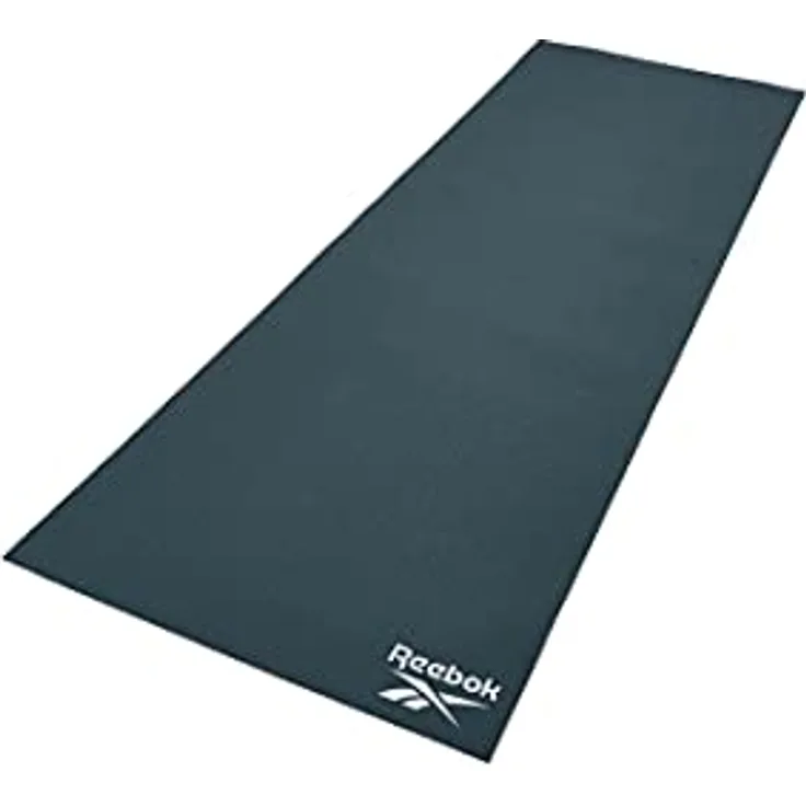 Reebok Yogamatte, Dunkelgrün, rutschfest und leicht, 173 x 61 cm, 4 mm Dicke