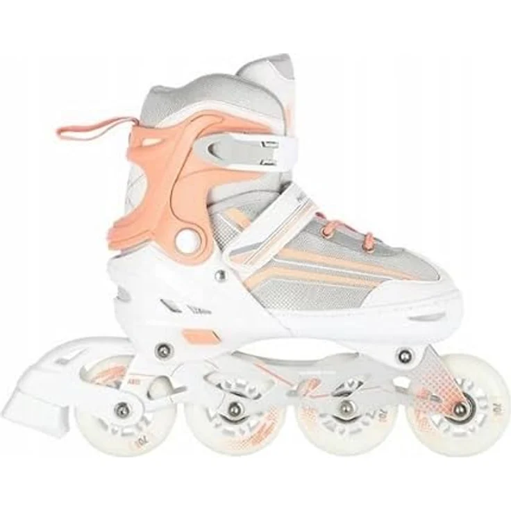 Nils Extreme Inline Skates 2in1 - Rollerblades mit ACEB7-Lager - Verstellbar 29-33 - Grau und Orange - NH18190 – Bild 4