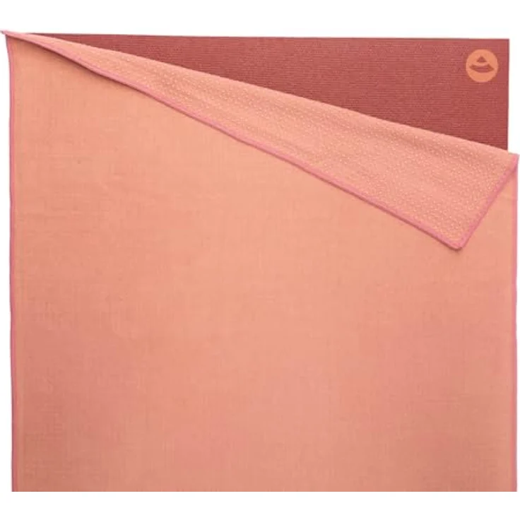 Bodhi GRIP2 Yoga Towel, Rutschfestes Mikrofaser-Yoga-Handtuch mit Antirutsch-Noppen, Ideal für Hot Yoga, Antibakteriell, Rose tan – Bild 4