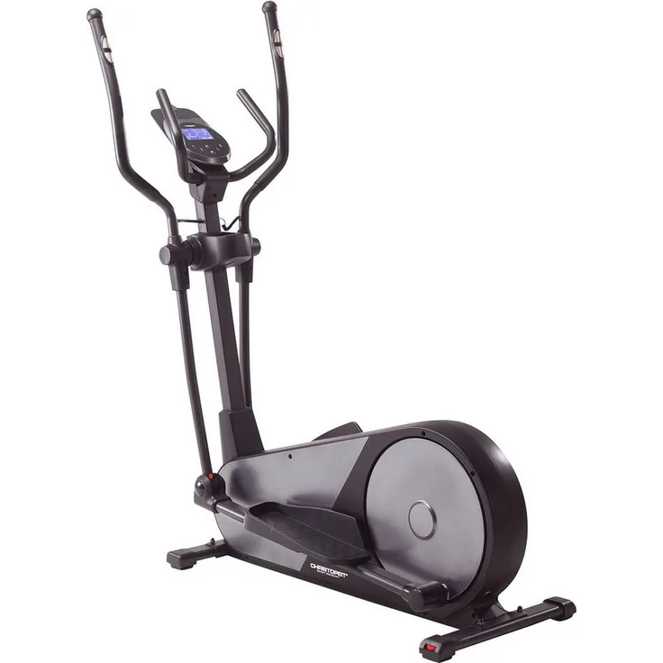 Christopeit Sport® Crosstrainer-Ergometer EL 8000 (mit Tablet-Halterung und integr. Pulsempfänger), Schwungmasse ca. 12 kg, 32 Widerstandsstufen, schwarz