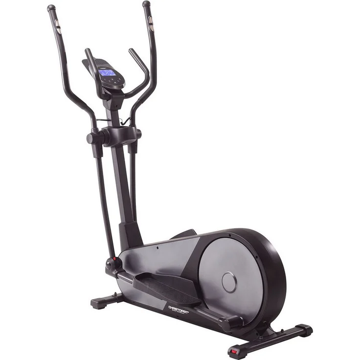 Christopeit Sport® Crosstrainer-Ergometer EL 8000 (mit Tablet-Halterung und integr. Pulsempfänger), Schwungmasse ca. 12 kg, 32 Widerstandsstufen, schwarz