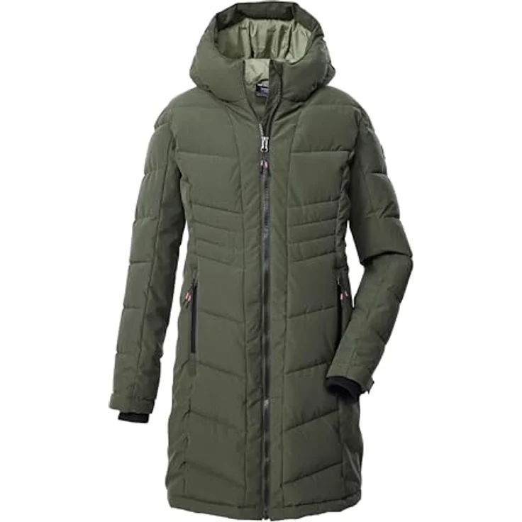 Killtec Kow 219 Grls Qltd Ct, Skijacke für Mädchen, winddicht und wasserabweisend, dunkeloliv, Größe 152 – Bild 1