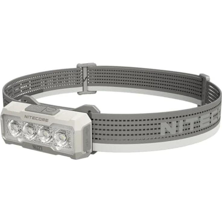 Nitecore NU27, Stirnlampe mit 600 Lumen, USB-C wiederaufladbar, 850 mAh Akku, wasserfest, weiß – Bild 1