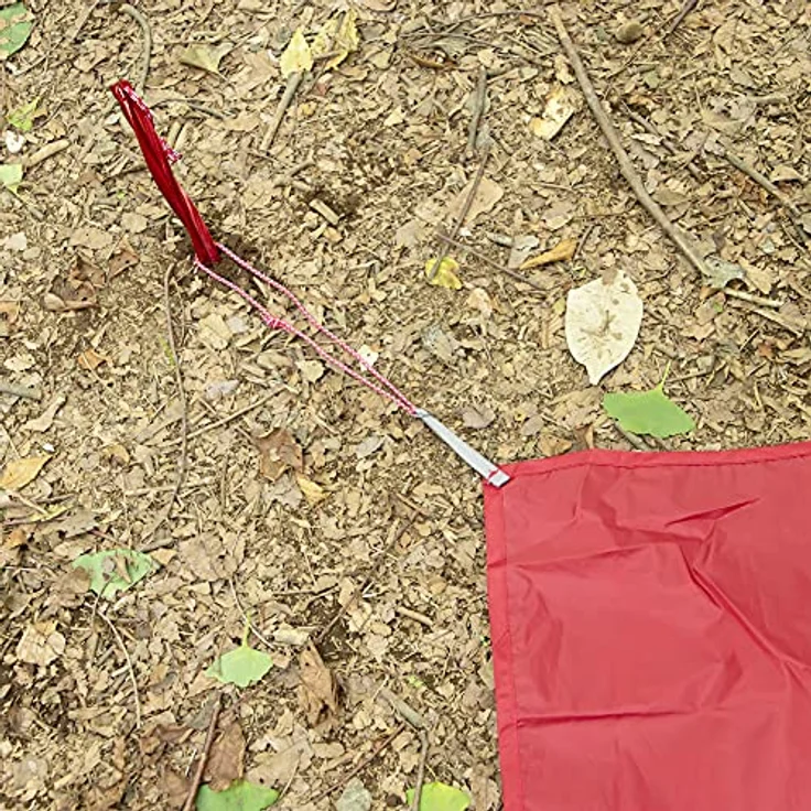 MSR Universal Zeltbodenplane Tarp mit Fußabdruck, Rot, Regular-82 x 48" – Bild 4