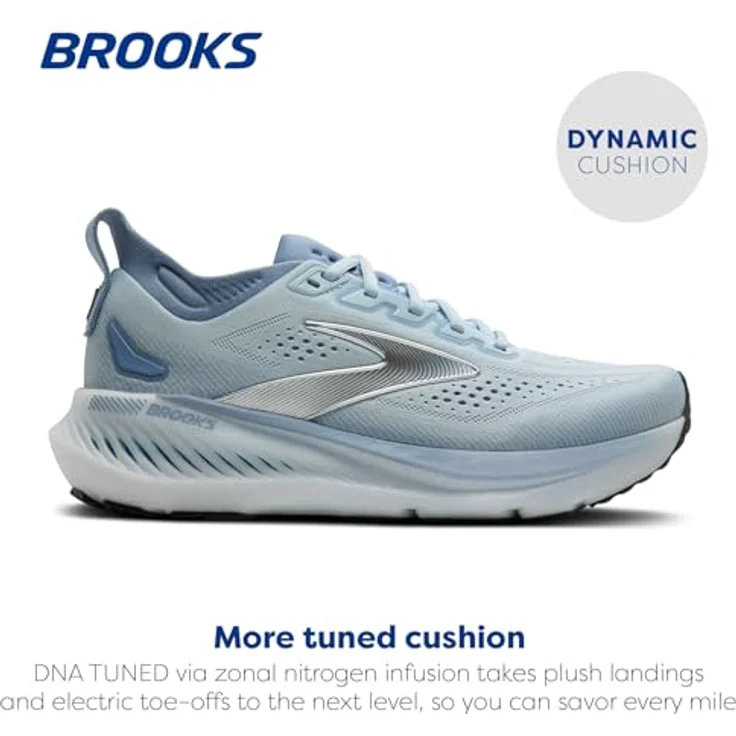 Brooks Glycerin GTS 23, Stabile Laufschuhe mit GuideRails™, atmungsaktivem Strickmaterial, NantucketBreeze/Rain/Clear, Größe 42 – Bild 2