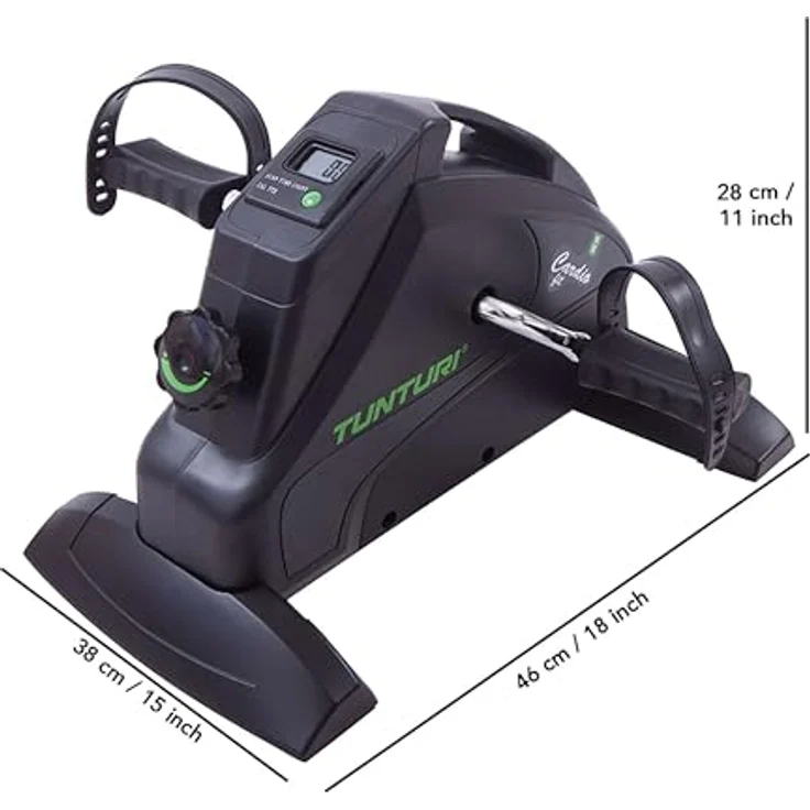 Tunturi Cardio Fit M30 Mini Bike Heimtrainer / Pedaltrainer / Arm- und Beintrainer / Minifahrrad / Bewegungstrainer für Senioren mit LCD-Bildschirmanzeige - Schwarz - Preisvergleich – Bild 3