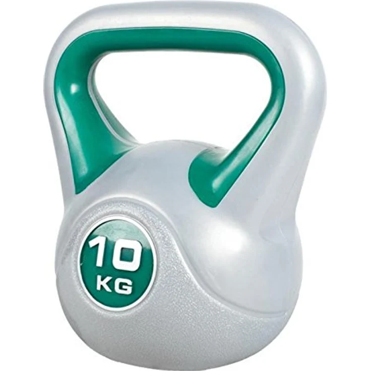 GORILLA SPORTS® Kettlebell - 2kg, 3kg, 4kg, 5kg, 6kg, 8kg, 10kg, 12kg, 14kg, 16kg, 18kg, 20kg Gewichte, Einzeln/Set, mit/ohne Ablage, Kunststoff - Kugelhantel, Schwunghantel, Kugelgewicht – Bild 2