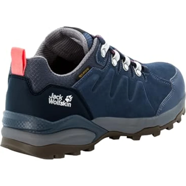 Jack Wolfskin Refugio Texapore Low W, Damen Wanderschuhe aus Veloursleder und Textil, Blau, Größe 37.5 – Bild 5