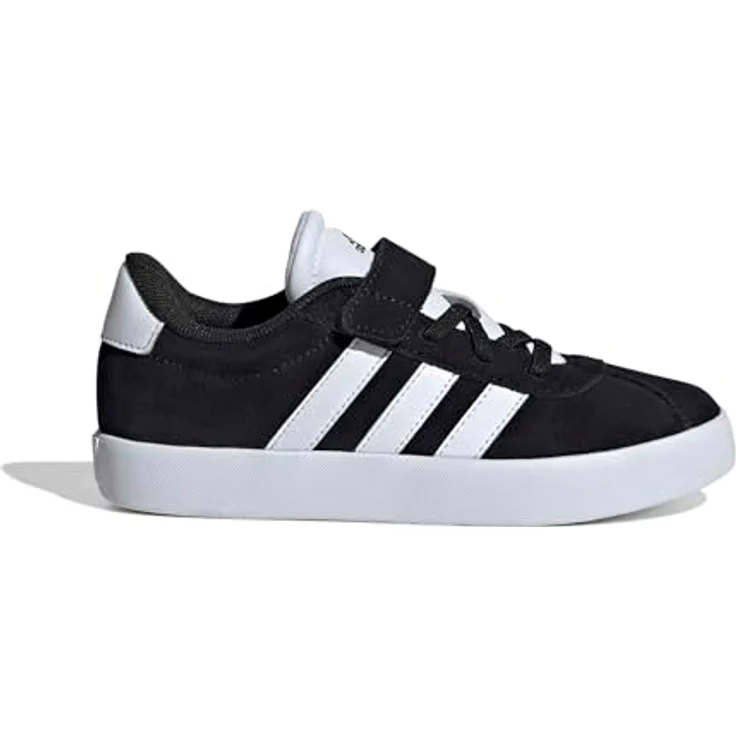 adidas ID9148_420, Laufschuhe für Kinder mit Klettverschluss, Wildleder-Obermaterial, Weiß/Core Black/Cloud White – Bild 2